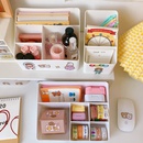 Fashion white desktop storage box dormitory cosmetic finishing boxpicture6