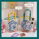 Fashion cute bear jelly bag transparent female travel portable practical largecapacity bagpicture9
