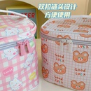 Cartoon cute bear and rabbit cosmetic bag largecapacity portable wash bagpicture13