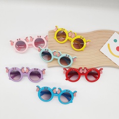 Children's sunglasses fashion new cute cartoon shape anti-ultraviolet sunglasses
