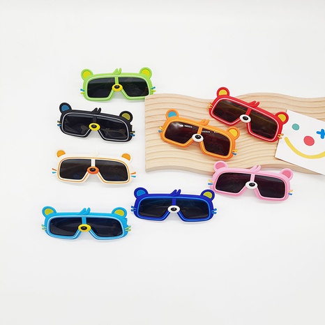 2022 neue bärenkindersonnenbrille anti-ultraviolett polarisierte sonnenbrille baby sonnenbrille's discount tags
