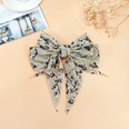 fashion bow fashion bronzing top clip floral printing cloth clippicture13