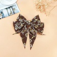 fashion bow fashion bronzing top clip floral printing cloth clippicture14