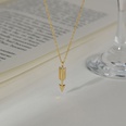 Creative trend arrow sweater luxury golden collarbone chain titanium steel necklacepicture11