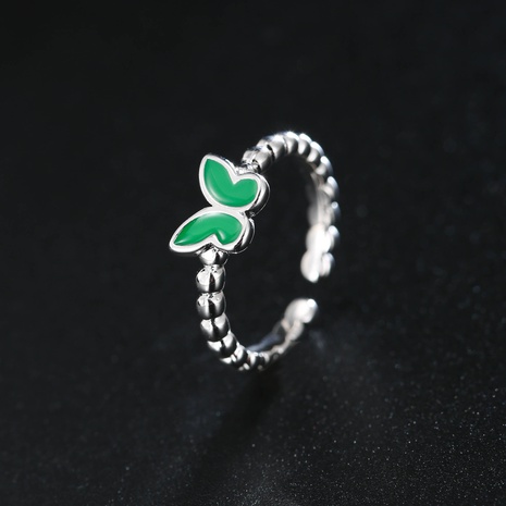 anillo de mariposa de color de contraste simple anillo de joyería abierta's discount tags