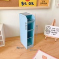 Koreanischer SchreibtischAufbewahrungsschlauch einfacher CartoonSchrgstifthalter mit vier Gitternpicture15