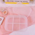 Korean desktop cosmetic storage box frosted transparent dormitory rack finishing boxpicture34