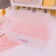 Korean desktop cosmetic storage box frosted transparent dormitory rack finishing boxpicture36
