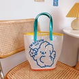 Fashion cute bear jelly bag transparent female travel portable practical largecapacity bagpicture12