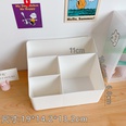 Fashion white desktop storage box dormitory cosmetic finishing boxpicture39