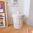 Fashion desktop small trash can barrel bedroom creative mini storage boxpicture11