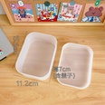 Korean desktop cosmetic storage box frosted transparent dormitory rackpicture13