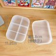 Korean desktop cosmetic storage box frosted transparent dormitory rackpicture14