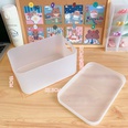 Korean desktop cosmetic storage box frosted transparent dormitory rackpicture16