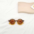 Neue Kindersonnenbrille Mode runden Rahmen Leopardenmuster farblich passende Sonnenbrillepicture18