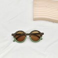 Neue Kindersonnenbrille Mode runden Rahmen Leopardenmuster farblich passende Sonnenbrillepicture22