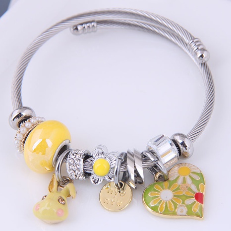 fashion metal simple mouse heart pendant multi-element accessories bracelet's discount tags