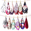 Autumn and winter small silk scarf womens imitation silk printing small square scarfpicture27
