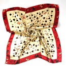 Autumn and winter small silk scarf womens imitation silk printing small square scarfpicture30