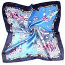 Autumn and winter small silk scarf womens imitation silk printing small square scarfpicture33