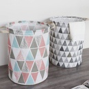 Household dirty clothes basket cotton linen cloth basket large waterproof collapsible laundry basket NHYSL600102picture29
