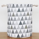 Household dirty clothes basket cotton linen cloth basket large waterproof collapsible laundry basket NHYSL600102picture36