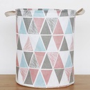Household dirty clothes basket cotton linen cloth basket large waterproof collapsible laundry basket NHYSL600102picture34