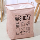 Household dirty clothes basket cotton linen cloth basket large waterproof collapsible laundry basket NHYSL600102picture21