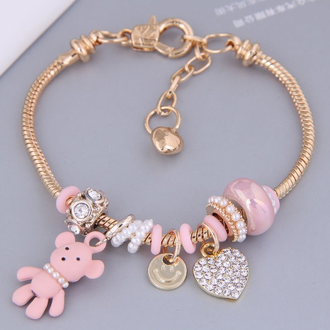 fashion trend gold metal smart mouse pendant multi-element bracelet's discount tags
