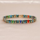 Simple bohemian green floral pattern glass Miyuki beads bracelet wholesalepicture10