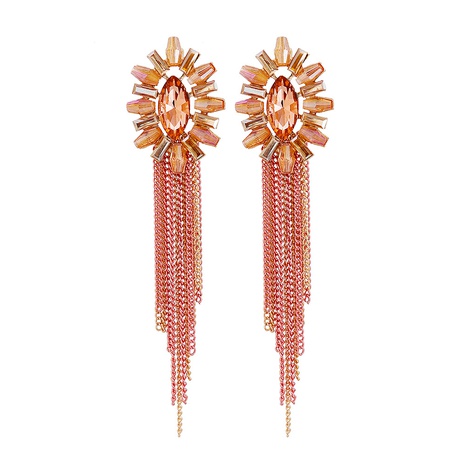 Fashion earrings women's long tassel alloy earrings's discount tags