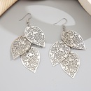 Leaf Butterfly Creative Personality Fashion Hollow Metal Leaf Earringspicture12