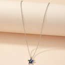 Korean light luxury design moon star retro enamel dripping oil pendant necklacepicture5