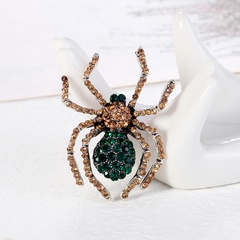 retro rhinestone-studded spider creative corsage accessories brooch