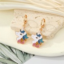 European jewelry cute colorful glitter unicorn necklace earrings womenpicture7