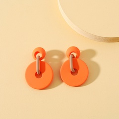 Mode Retro-Ohrringe Kontrastfarbe Acryllegierung Ohrringe Großhandel