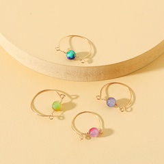 crystal lady niche simple candy color ring wholesale