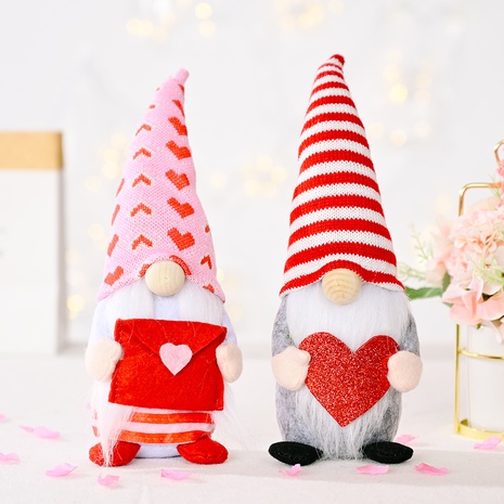 Mode neue gesichtslose Puppendekoration Valentinstag Dekorationspuppe's discount tags