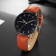 new meridian men's belt watch casual simple calendar quartz watch wholesale