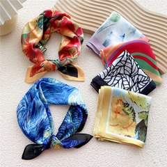 fashion small square scarf silk female spring and autumn thin scarf wholesale