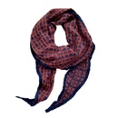 Doublesided plaid polka dot cotton linen diamond scarf female decorative scarfpicture11