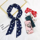 Spring and autumn thin and long strips of small silk scarf female summer Korean decorationpicture8