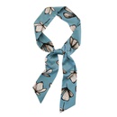 Spring and autumn thin and long strips of small silk scarf female summer Korean decorationpicture10