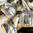 Pendentif couture coren disque  pois curling foulard carr dcoratif en soie de mrierpicture10