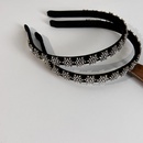 Accessoires pour cheveux en velours noir coren flocon de neige plein de diamants bandeau simplepicture7