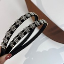 Accessoires pour cheveux en velours noir coren flocon de neige plein de diamants bandeau simplepicture8