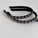 Accessoires pour cheveux en velours noir coren flocon de neige plein de diamants bandeau simplepicture10