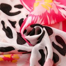 fashion tropical plant flower leopard print contrast color cotton and linen beach towelpicture10