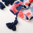 fashion blues camouflage flowers cotton and linen long hanging tassel shawl womenpicture11