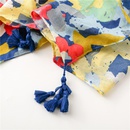 wholesale tropical plant camouflage flower cotton and linen long hanging tassel shawl femalepicture11